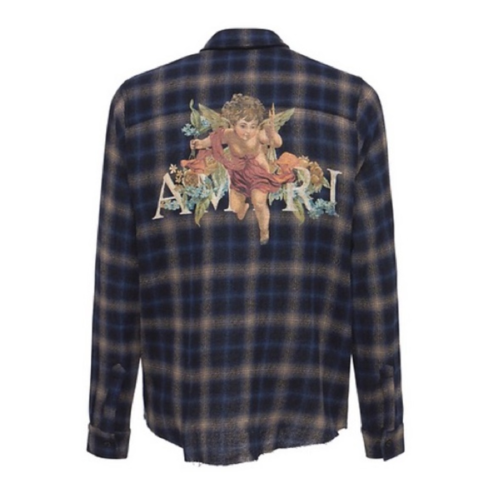Amiri CHERUB WOOL FLANNEL SHIRT